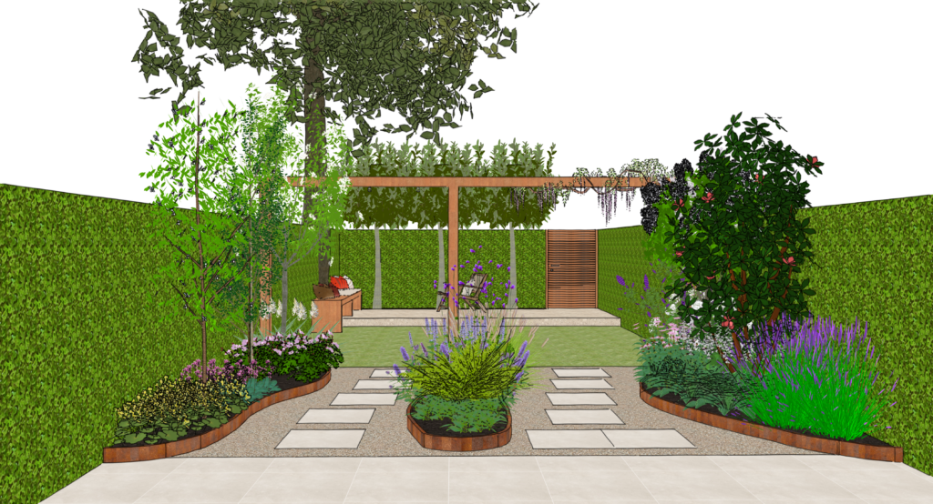 Tuinontwerp voor een tussenwoning in Amsterdam